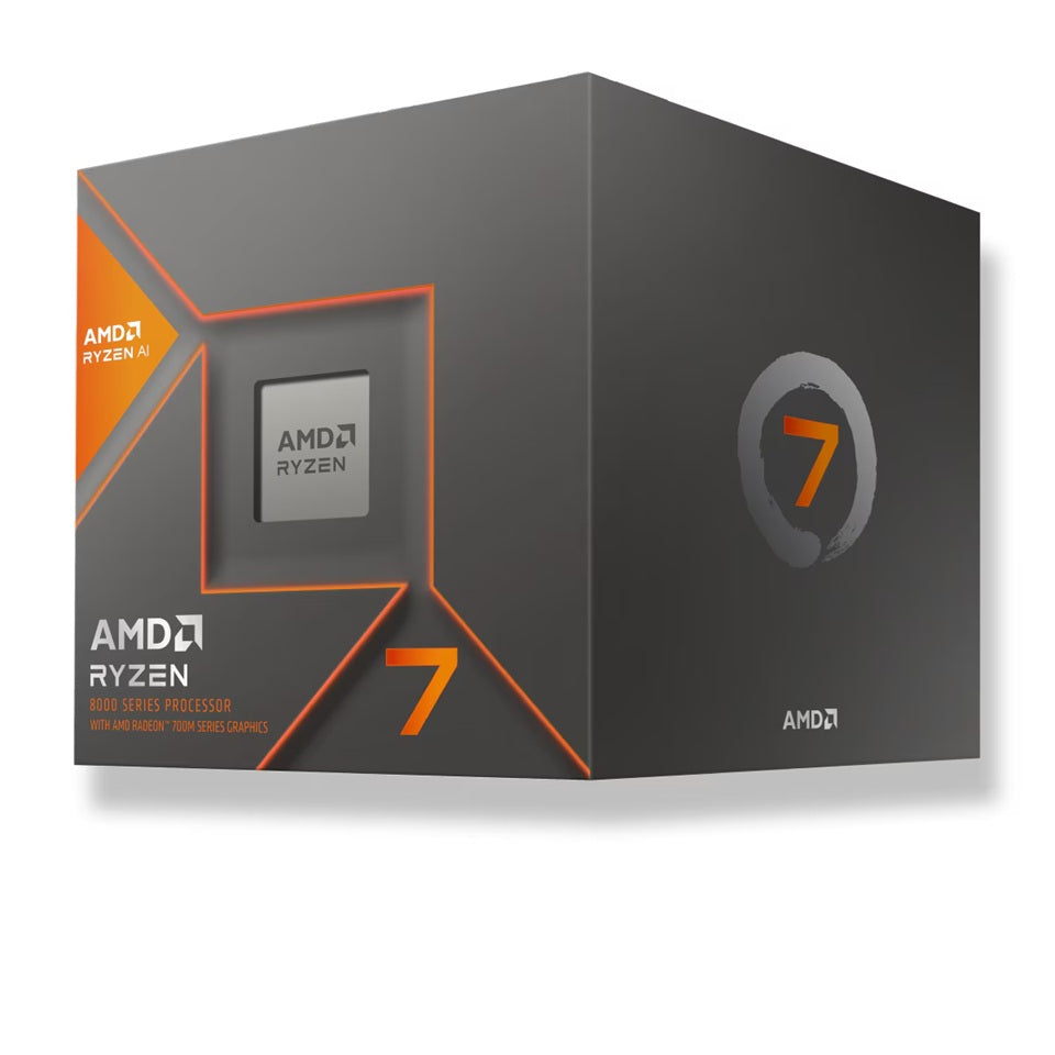 AMD Ryzen 7 8700G 8 Cores/16Threads, 65 watts, Max Freq 5.150Ghz, 24MB Cache, Wraith Spire Cooler, Radeon? Graphics